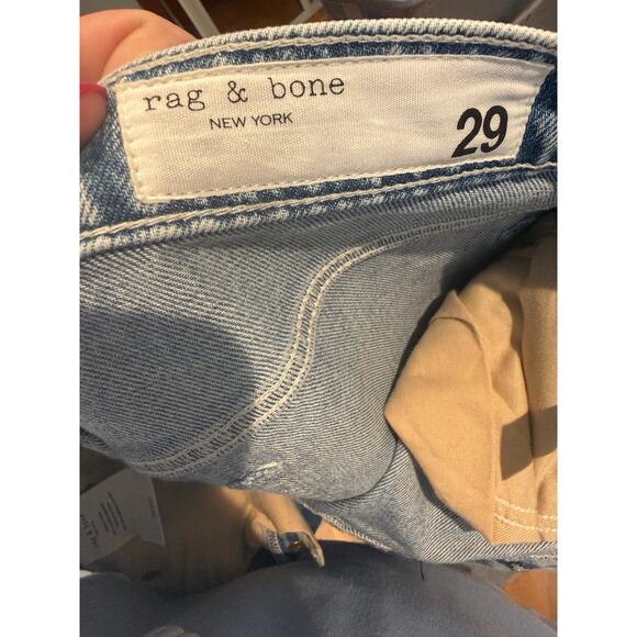 Rag & Bone New York High-Rise Ankle Wide Leg Jeans – Size 29 - Picture 3 of 6